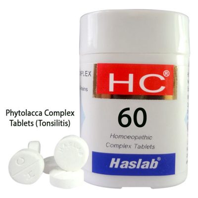 Haslab HC-60 Phytolacca Complex Tablets for Tonsilitis
