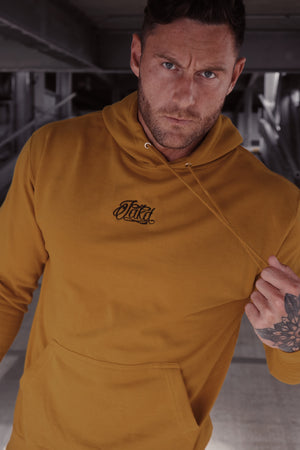 mustard mens hoodie