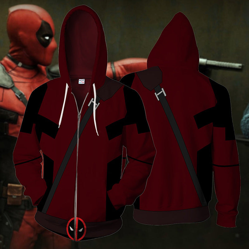 deadpool zip up jacket