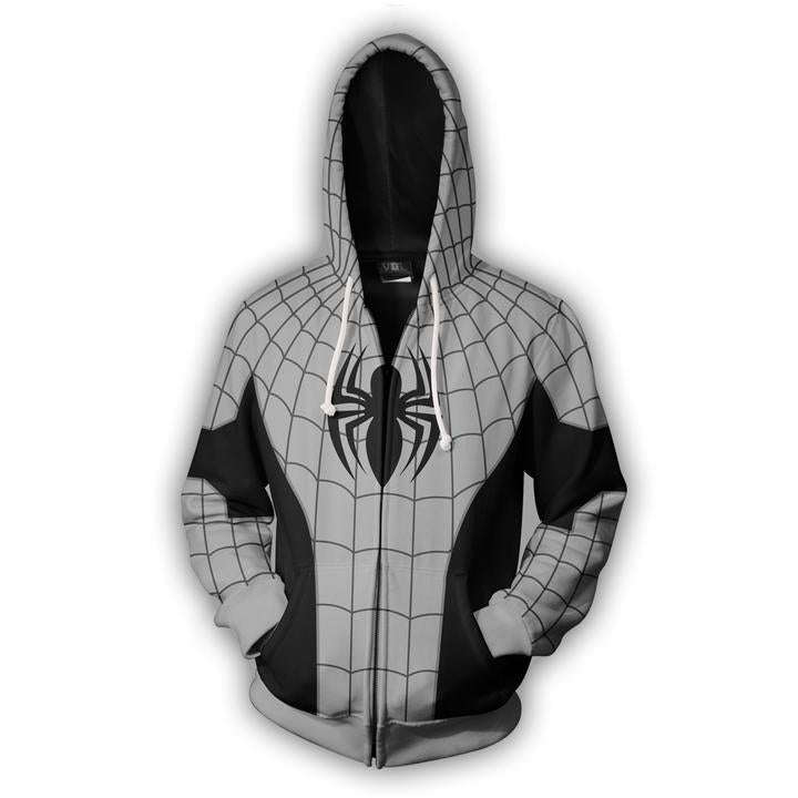 spider man white spider hoodie