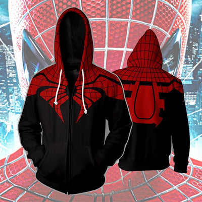 spider man zip up hoodie