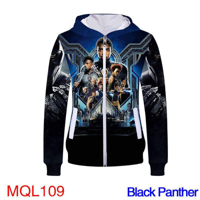 black panther zip up hoodie