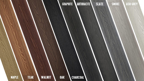 PureDeck Composite Decking colour comparison image