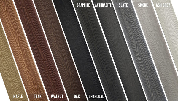 PureDeck colour composite decking comparison image