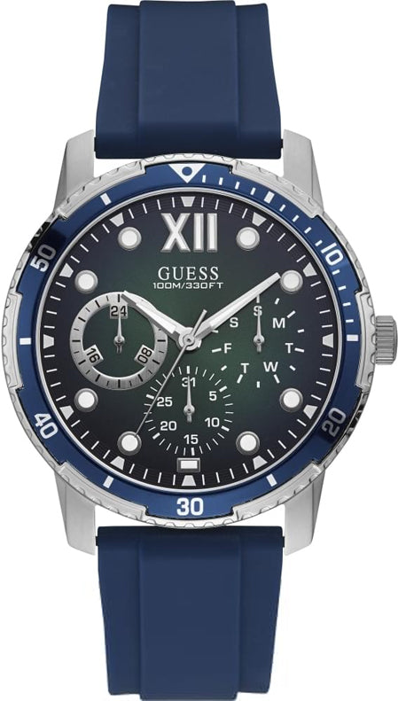 guess watch blue band