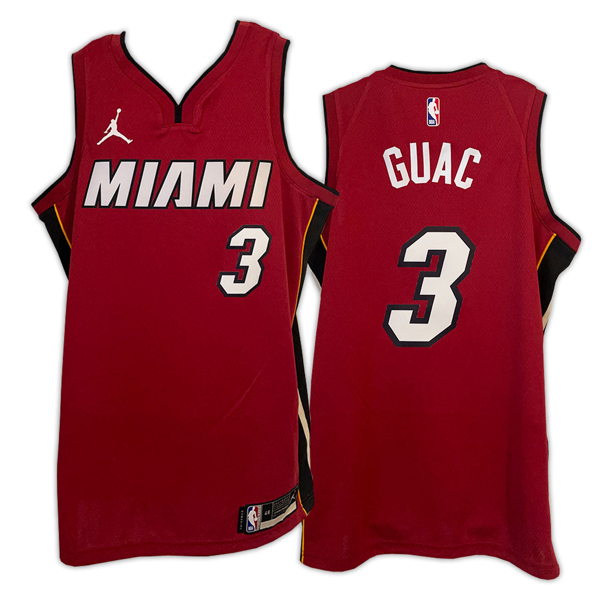 ONE OF A KIND NBA OFFICIAL GUAC #0 NIKE MIAMI HEAT MASHUP