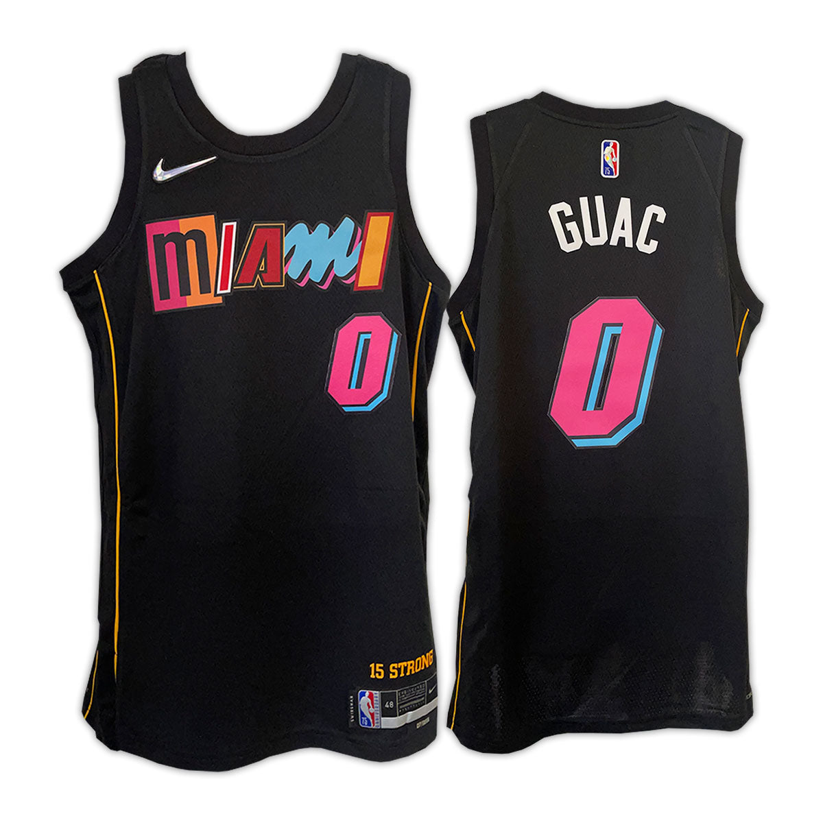 ONE OF A KIND' NBA OFFICIAL JOAQUIN #0 NIKE MIAMI HEAT VICE NIGHTS