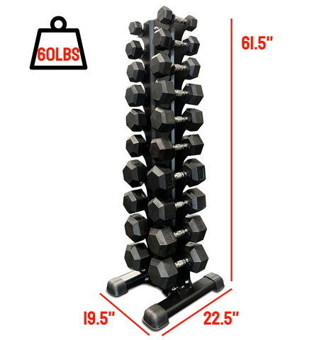 vertical dumbbell rack 5-50lbs