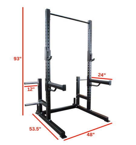 deluxe squat rack extreme training equipment