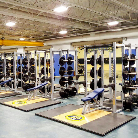 extreme training equipment double sided power racks with built-in platforms