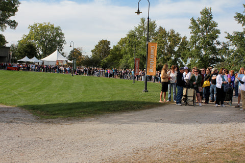 Country Living Fair customer line, line at the country living fair