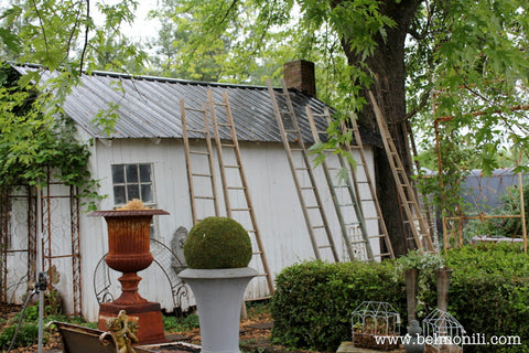 vintage ladder display