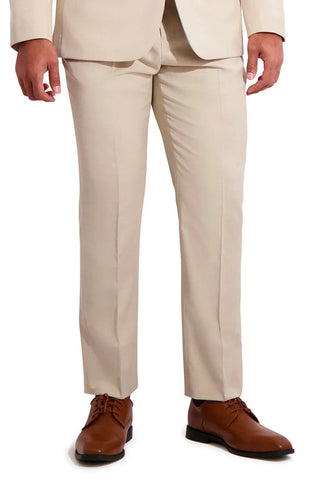 Corcini Men's Performance Flat Front Pant, Saddle, 32x30 at  Men's  Clothing store