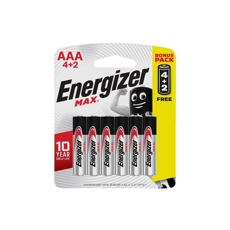 Energizer Max AAA Alkaline Batteries, 4 Pc