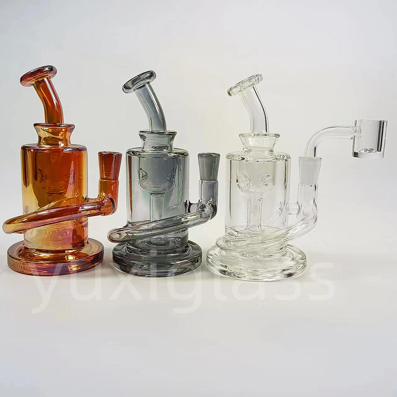 5" Glass Recycler Dab Rig