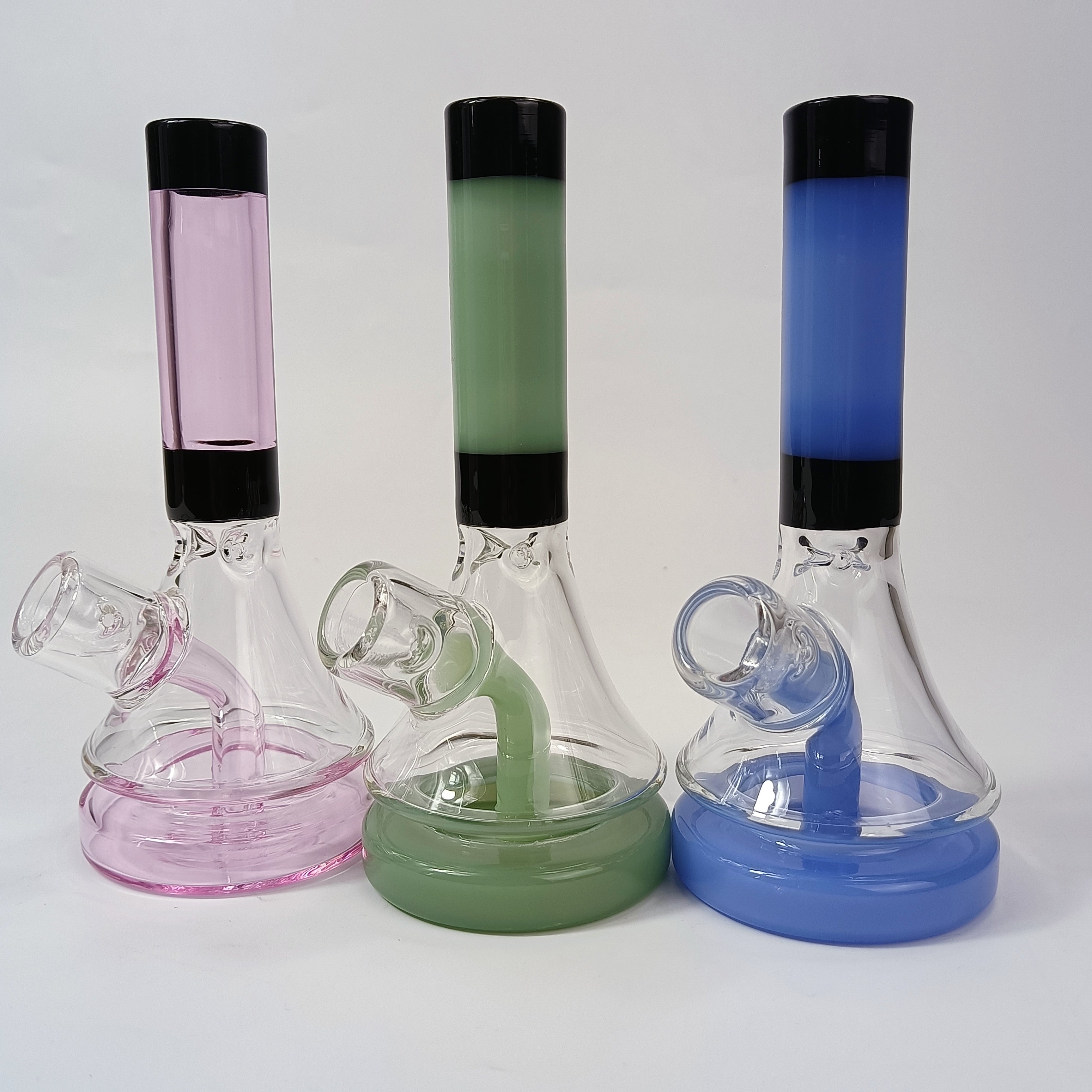 6" Colored Glass Beaker Bong