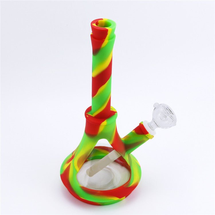 10" Silicone Glass Chamber Beaker Bong