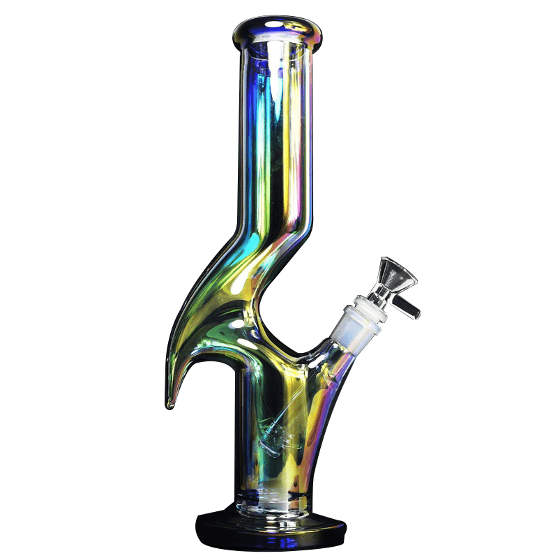 11" Metallic Novelty Glass Bong