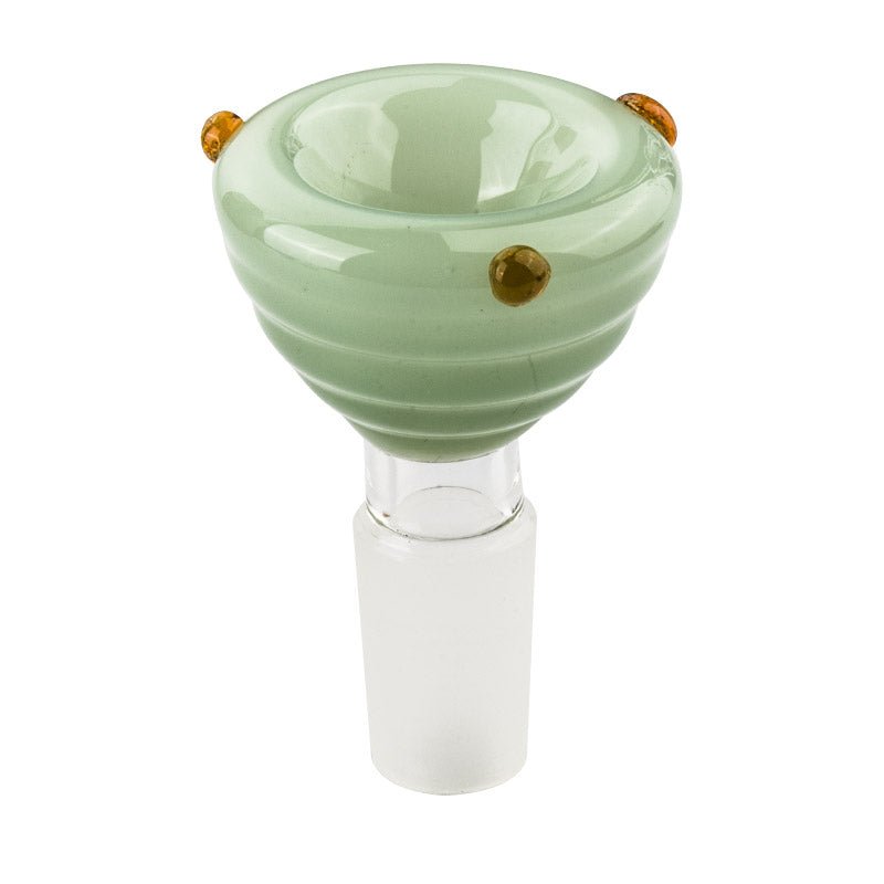 14mm Male Green Thick Glass Bong Bowl