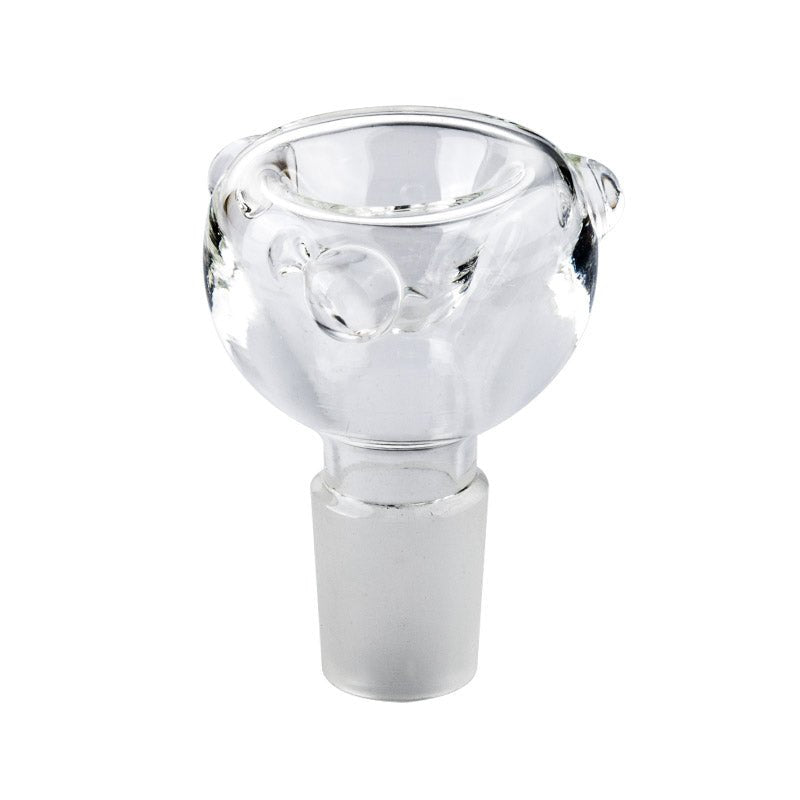 18mm Male Clear Round Bong Bowl