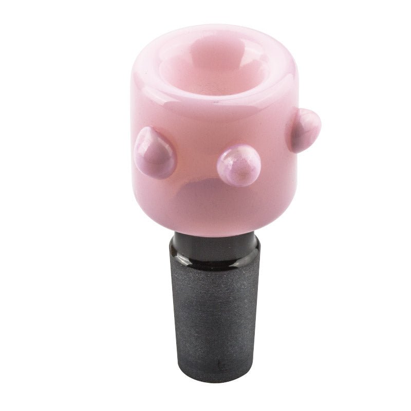 18mm Male Pink Glass Bong Bowl