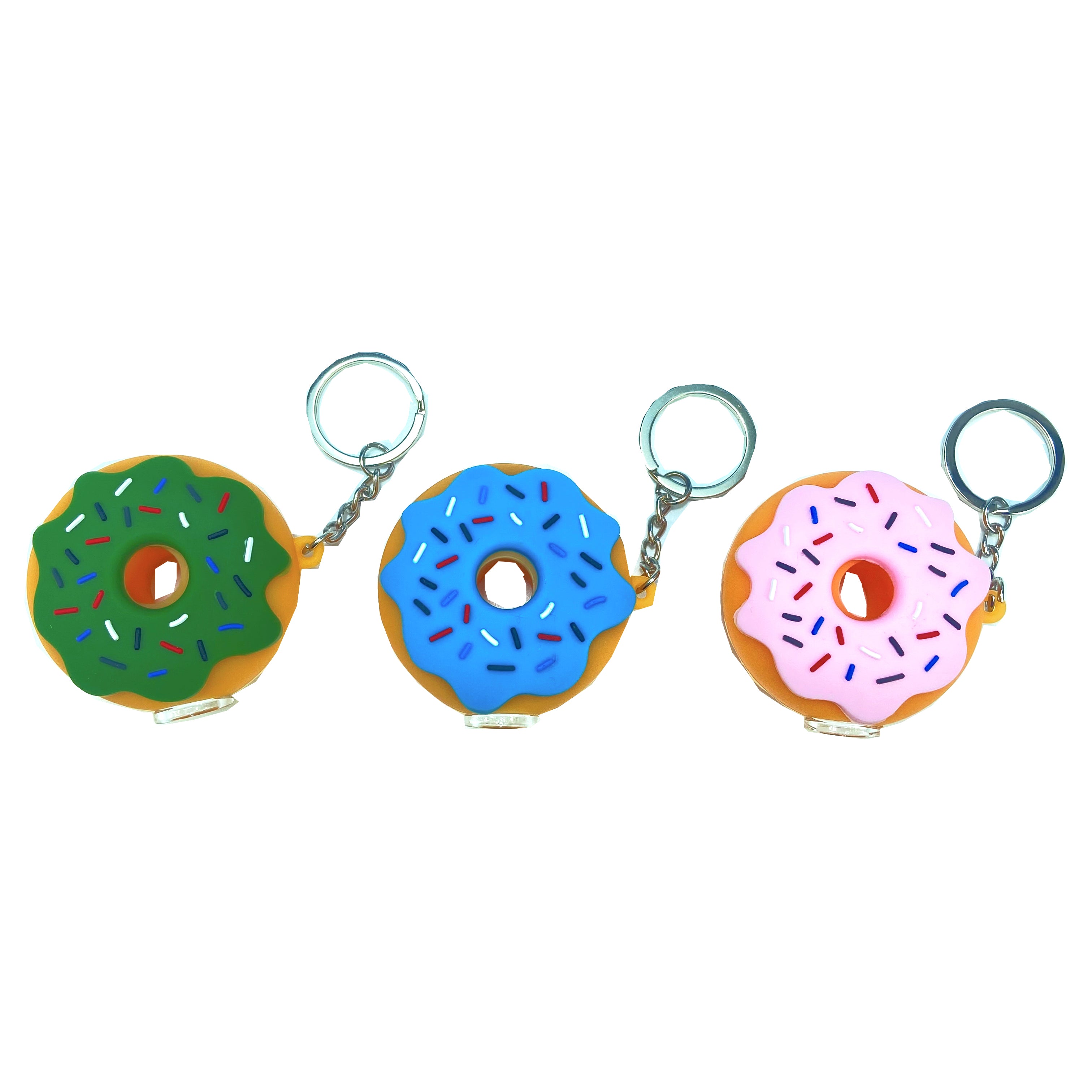 Silicone Keychain Donut Pipe (Random Color)