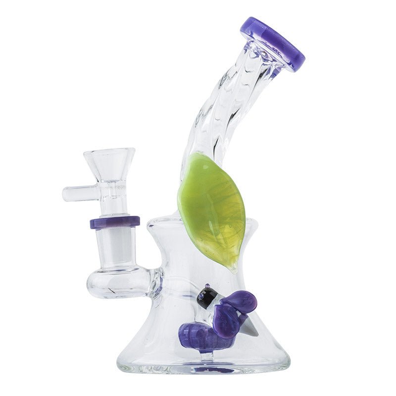 6.3" Honeybee Theme Glass Dab Rig