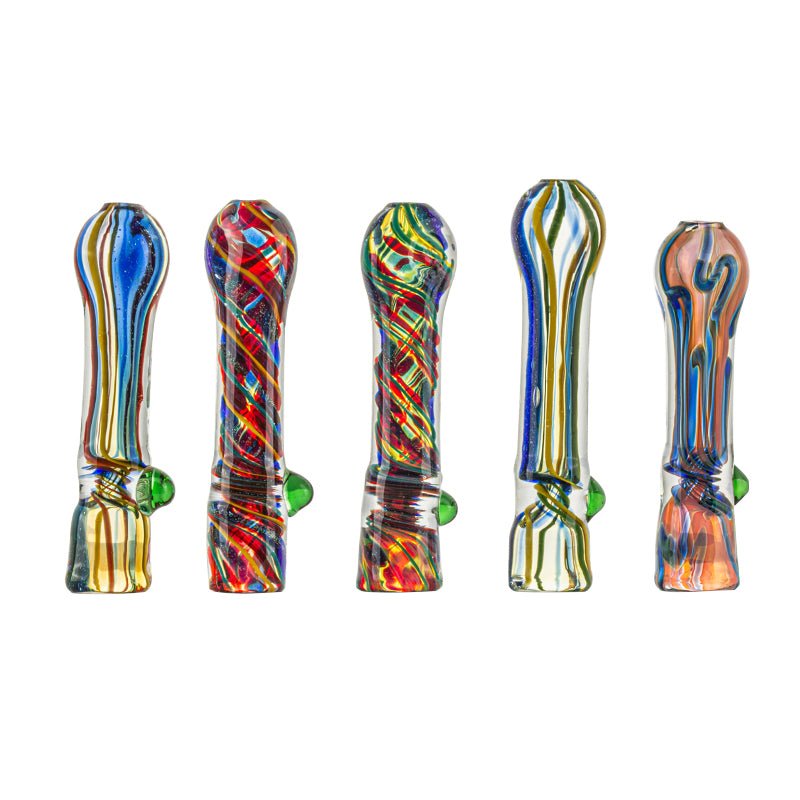 Awesome Multiple Design Glass Pipe ( Random Color )