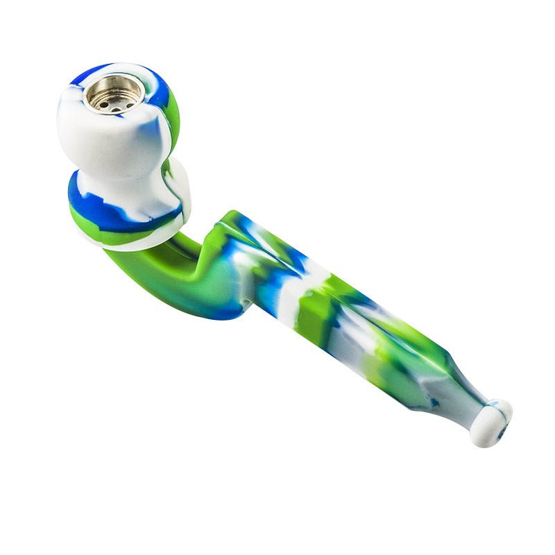 Camouflage Silicone Sherlock Weed Pipe (Random Color)