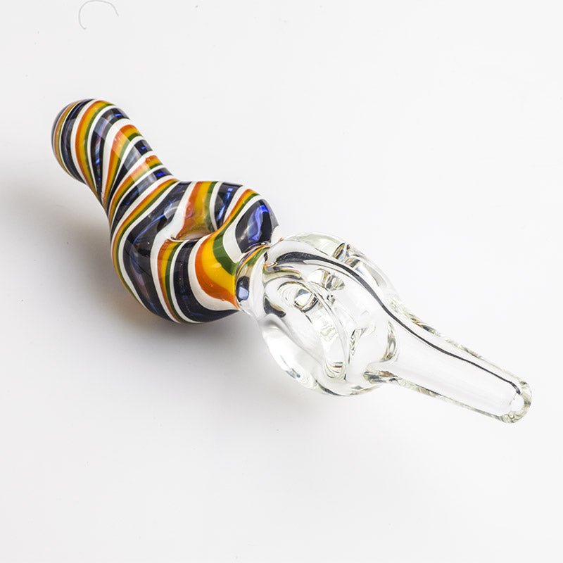 Colorful Swirl Pattern Glass Nectar Collector