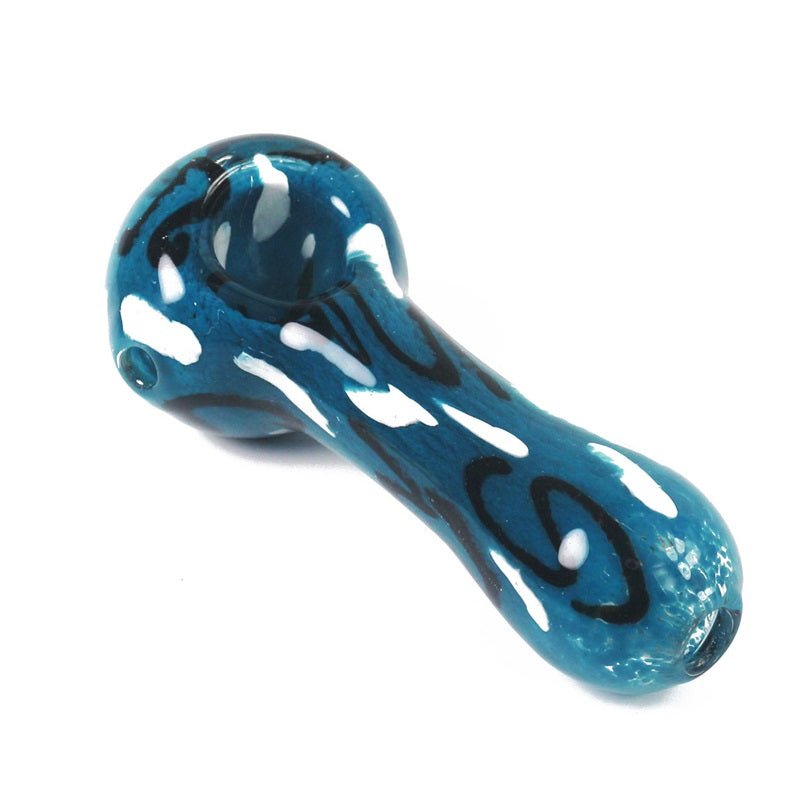 Handmade Strips Glass Pipe (Random Color)