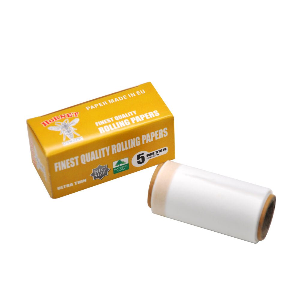 Hornet 5m Natural Unrefined Organic Rolling Paper 5 Rolls