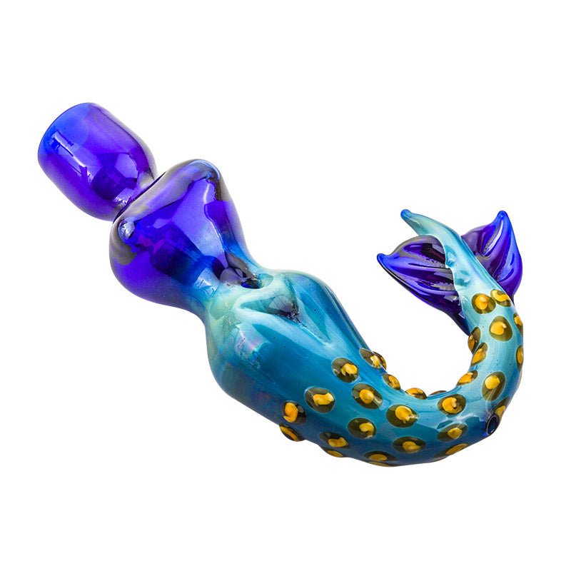 Mermaid Novelty Glass Hand Pipe