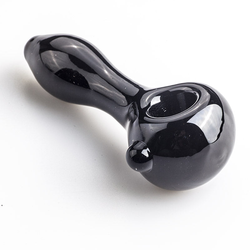 Mini Black Glass Pipe w/ Marble