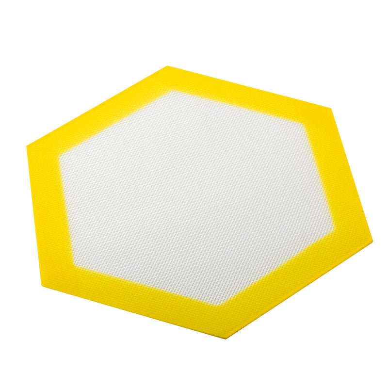 5.1" Non Stick Hexagon Silicone Dab Mat