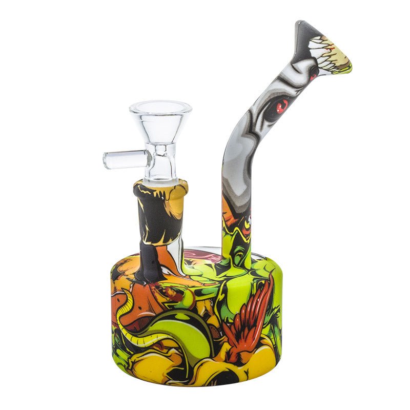 6" Oil Drum Silicone Dab Rig (Random Color)