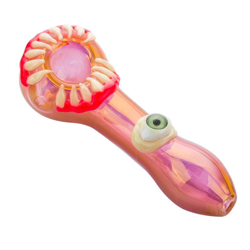 Pink Cyclops Glass Spoon Pipe