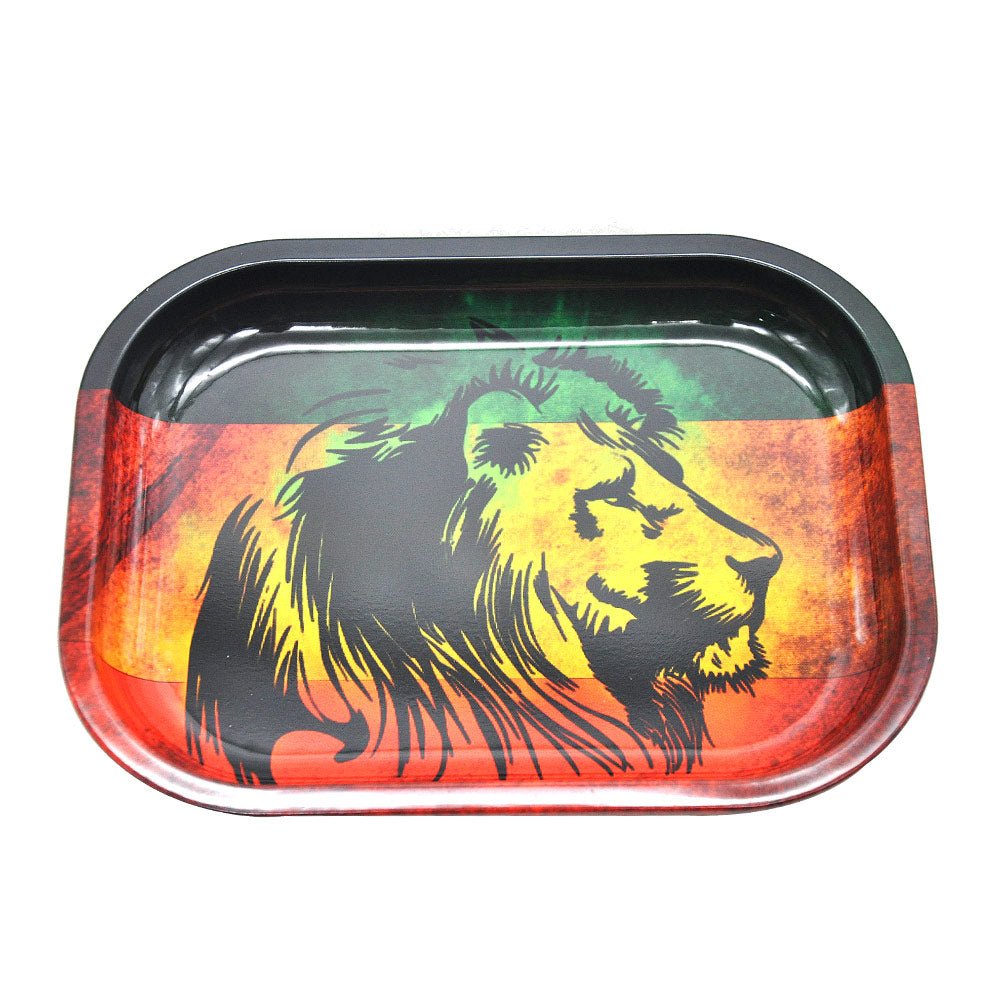 Rasta Lion Theme Rolling Tray