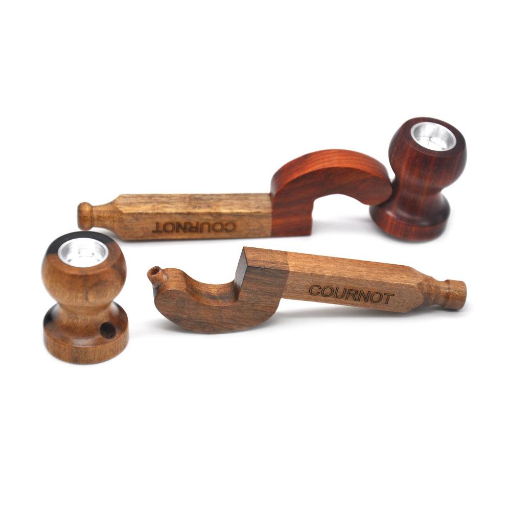 Creative Removable Wooden Portable Pipe (Random Color)