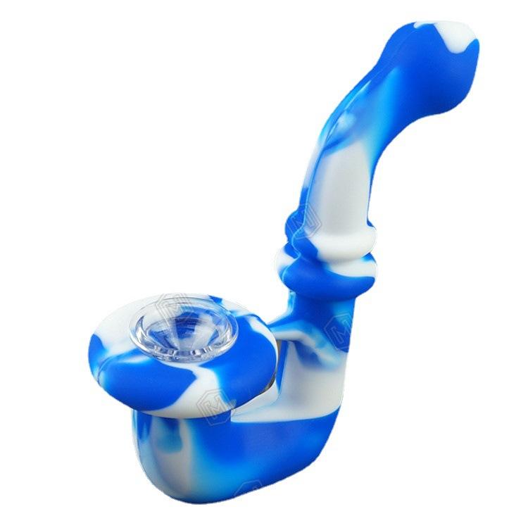 Camouflage Silicone Hand Sherlock Pipe