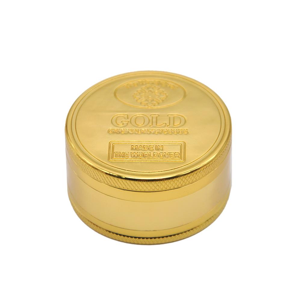 Gold Coin Zinc Alloy Weed Grinder 3 Layer