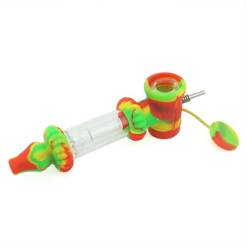 2 in 1 Silicone Nectar Collector Pipe