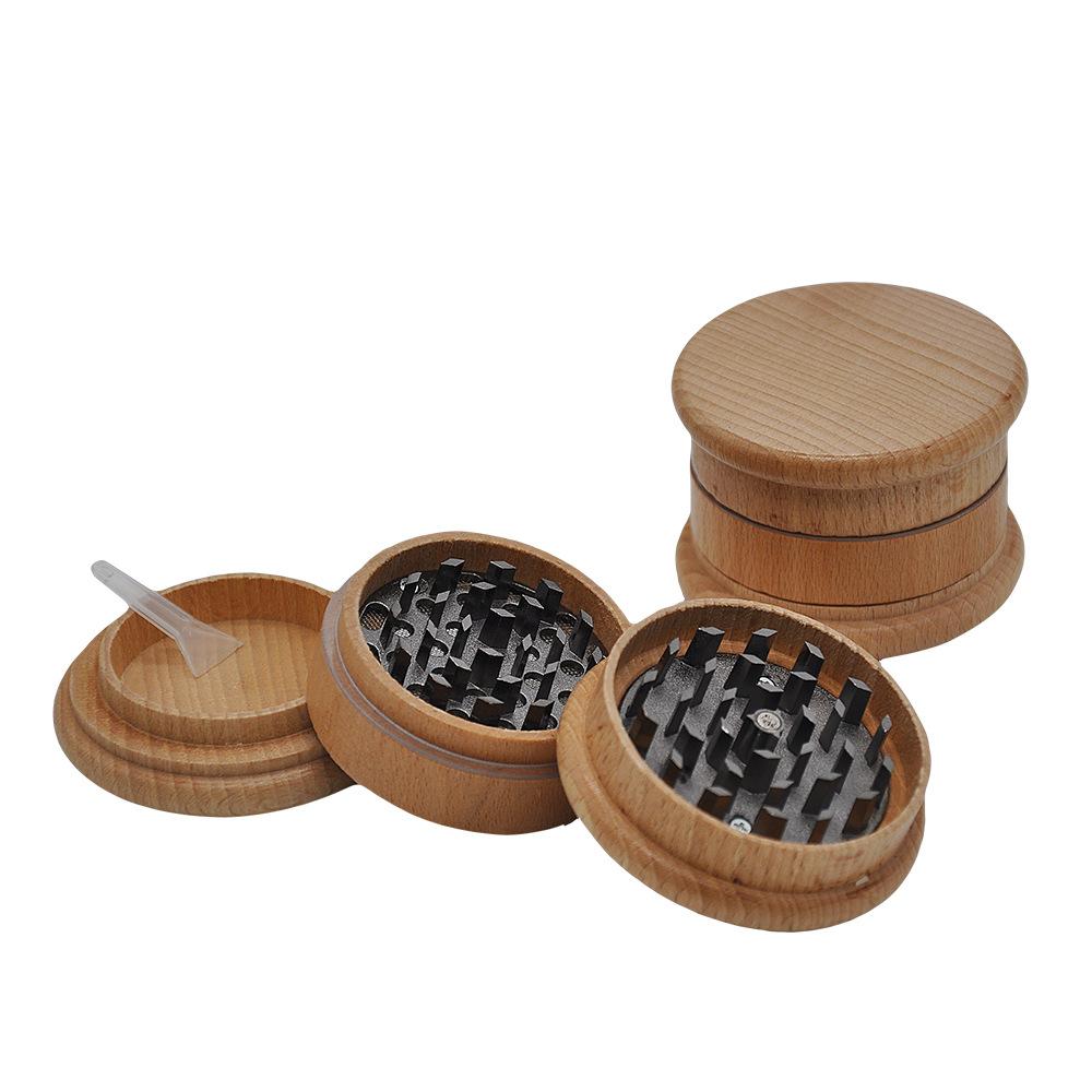 Wooden Casing Novelty Herb Grinder 63mm 3 Layer