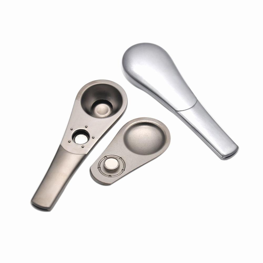 Zinc Alloy "The Spoon" Metallic Portable Pipe