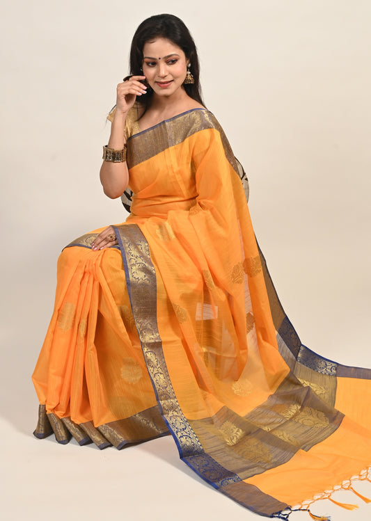 PURE DESIGNER LENIN SILK Sarees – MH1044A – Missamma