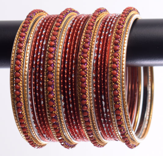 Transparent Indian Glass Bangles Bracelet Sets