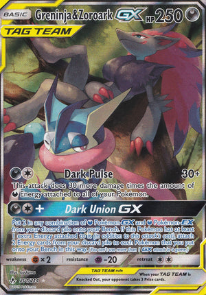 Greninja Zoroark Tag Team Gx 201214 Full Art Ultra Rare