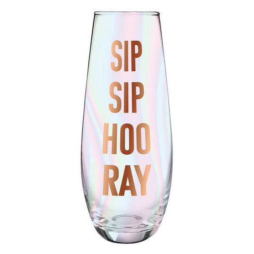 Slant Slant Stemless Champagne Flute - Hooray