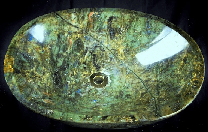 Golden Labradorite Crystal Sink #44