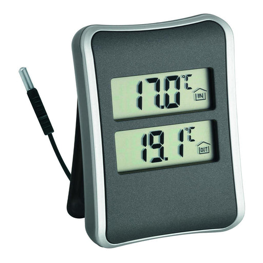 Indoor/Outdoor Thermometer Hygrometer with 4xAAA Battery